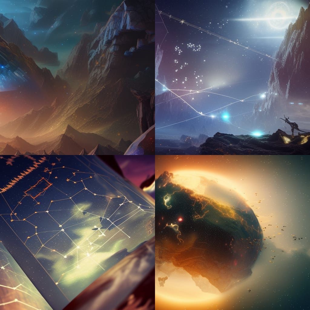 Constellations in Codex: Detailed Matte Painting