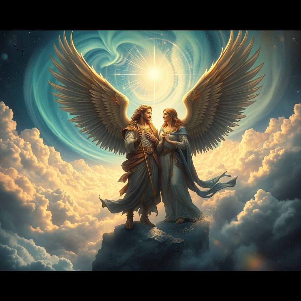 Angelic Messengers in Celestial Splendor