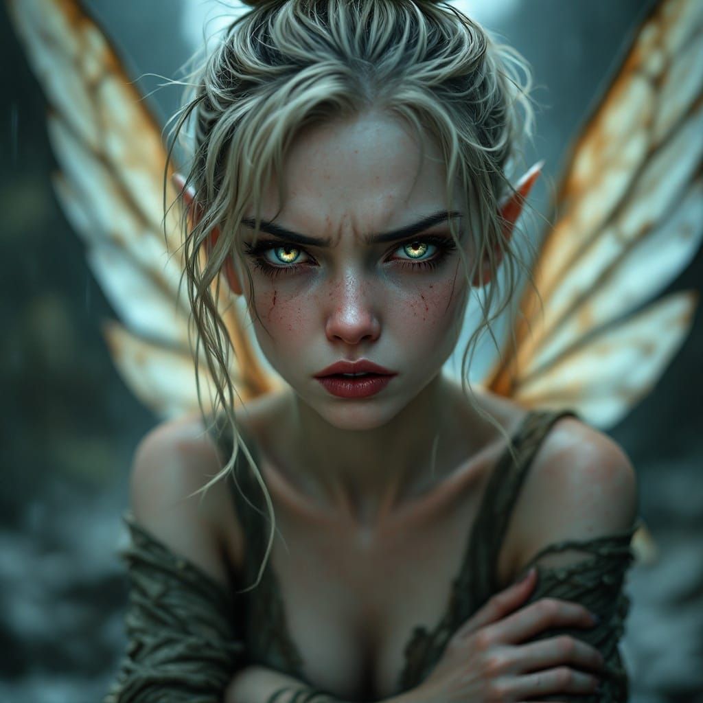 Fantasy Fairy in Moody Realism