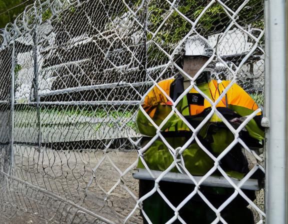 remove chainlink fence