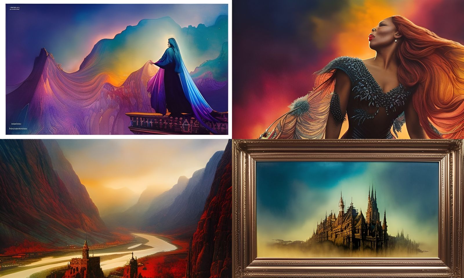 Iridescent Watercolor Art in Style of Hergé