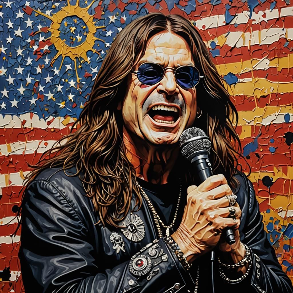 Self-portrait of Ozzy Osbourne