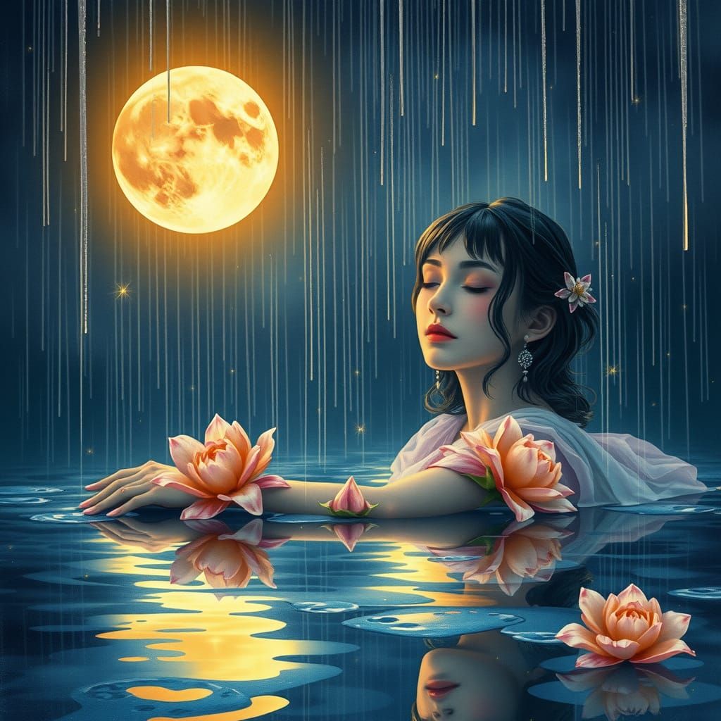 Lotus bathing
