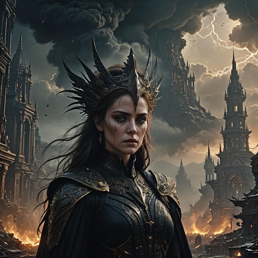 Dramatic Mourning Digital Matte Painting