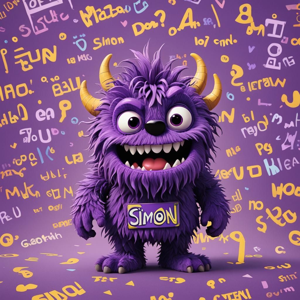 Me, as a purple monster!
