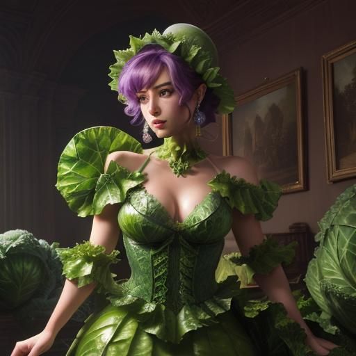 Daphne Blake in Cabbage Leaf Dress, Detailed Concept Art