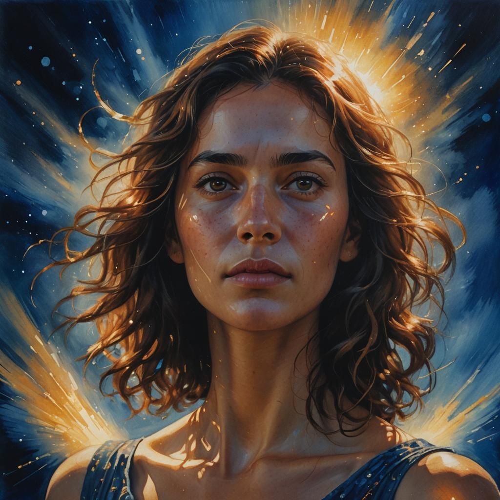 Hyperrealistic Portrait: Yahusha Hamashiach in Golden Light