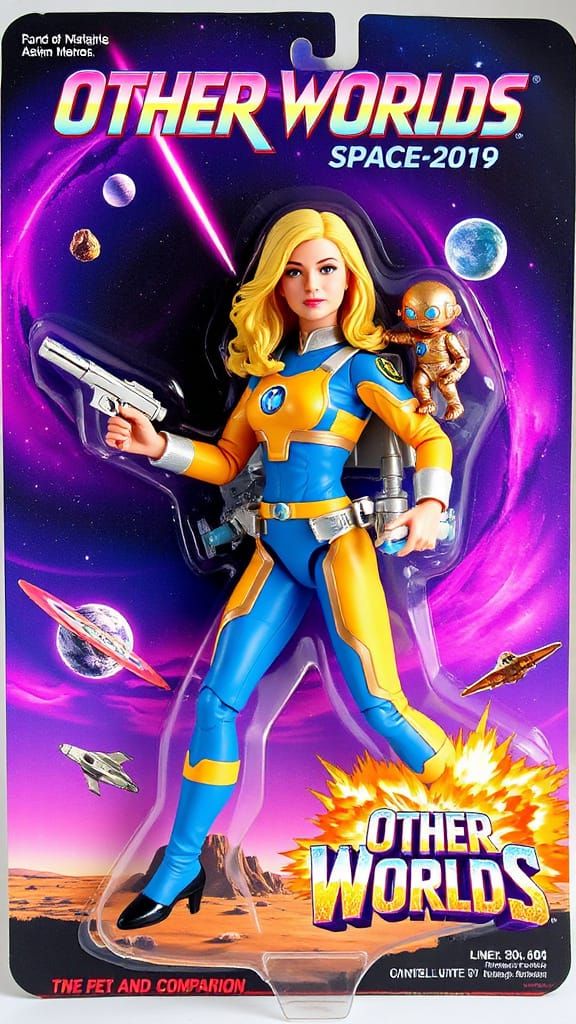 Galactic Heroine Blasts Off in Cosmic Action Figure