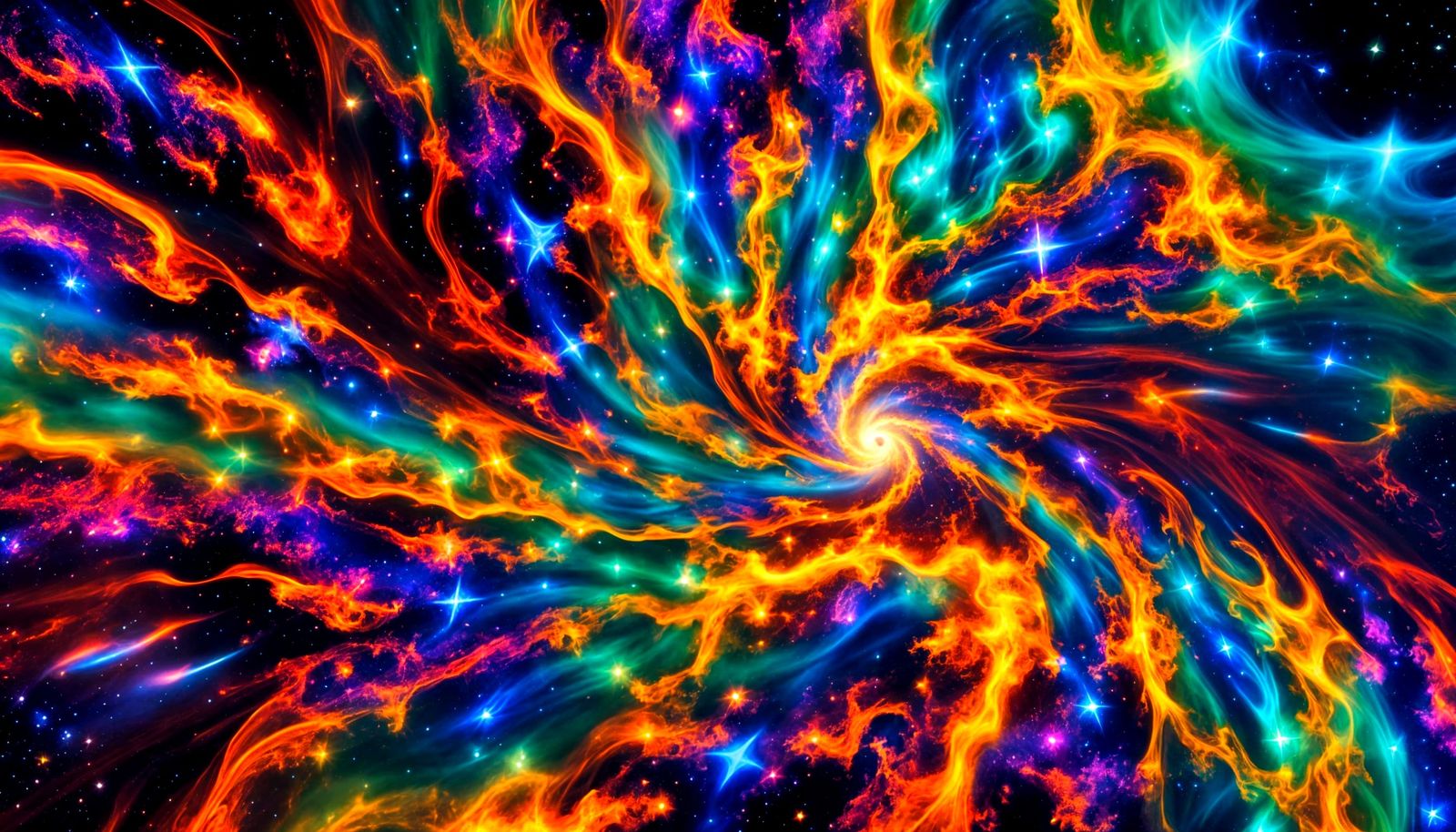 Surreal Star-Plasma Cluster in Deep Space Aesthetic