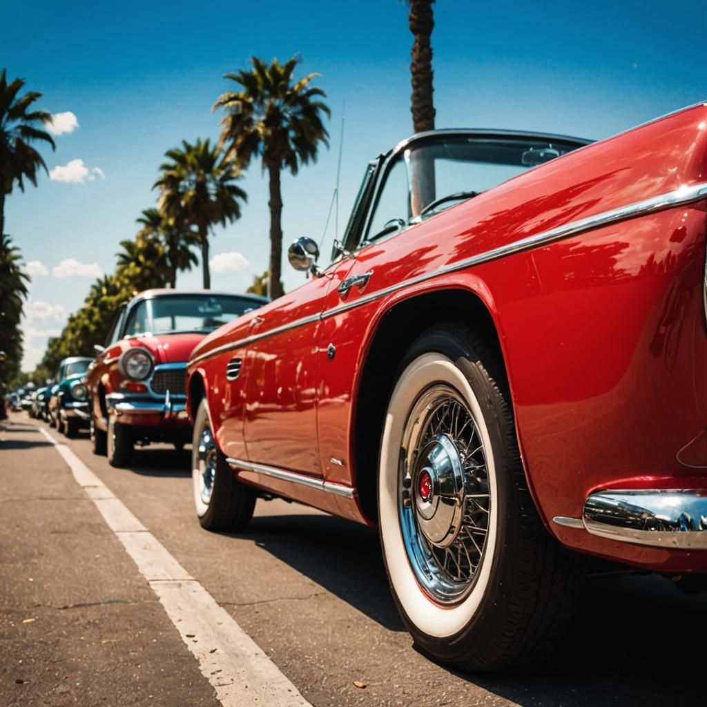 Classic Cars Parked Together