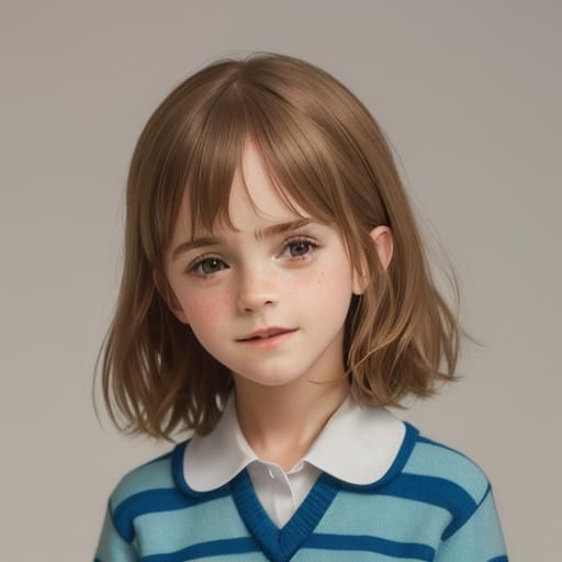School Portrait of a 6-Year-Old Child