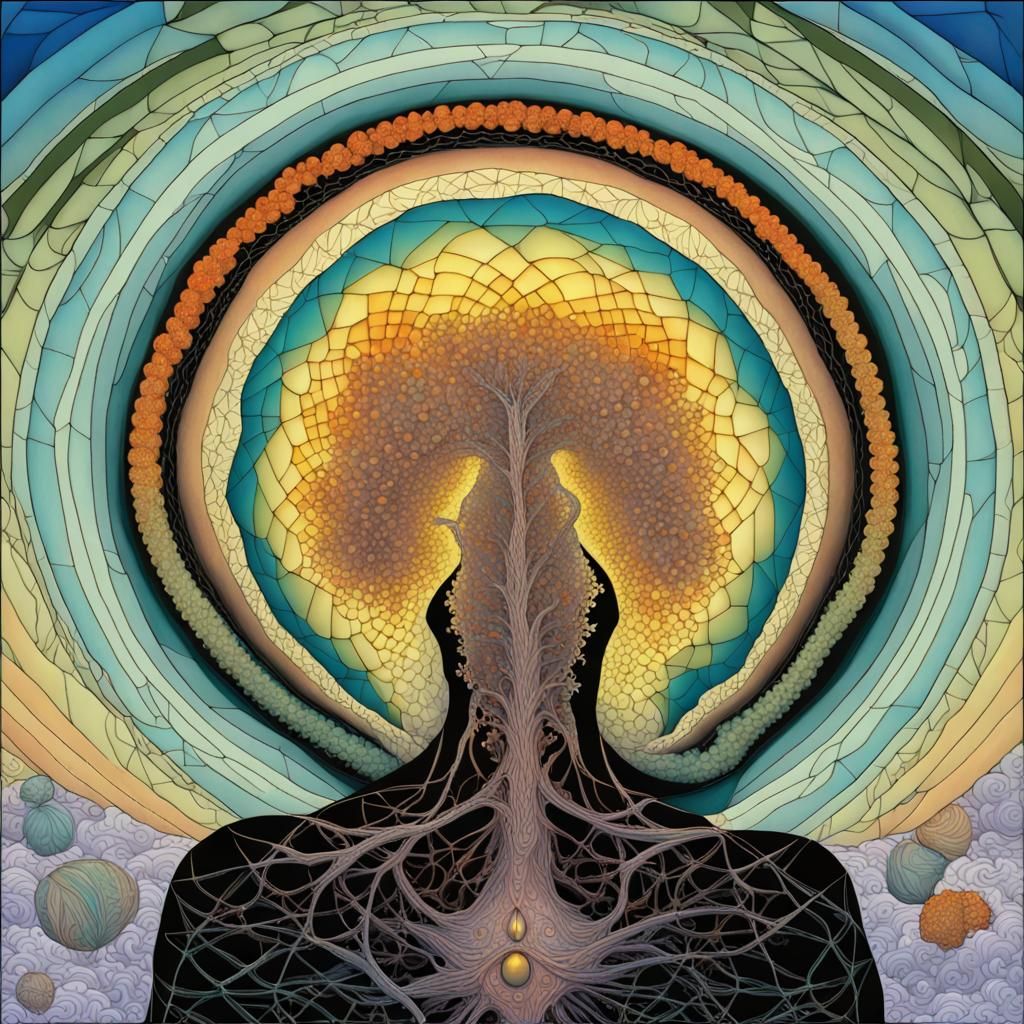 Celtic Quantum Fractal Design with Skeletal Elements