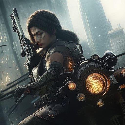 Realistic Resident Evil Portrait in Charcoal and Ink