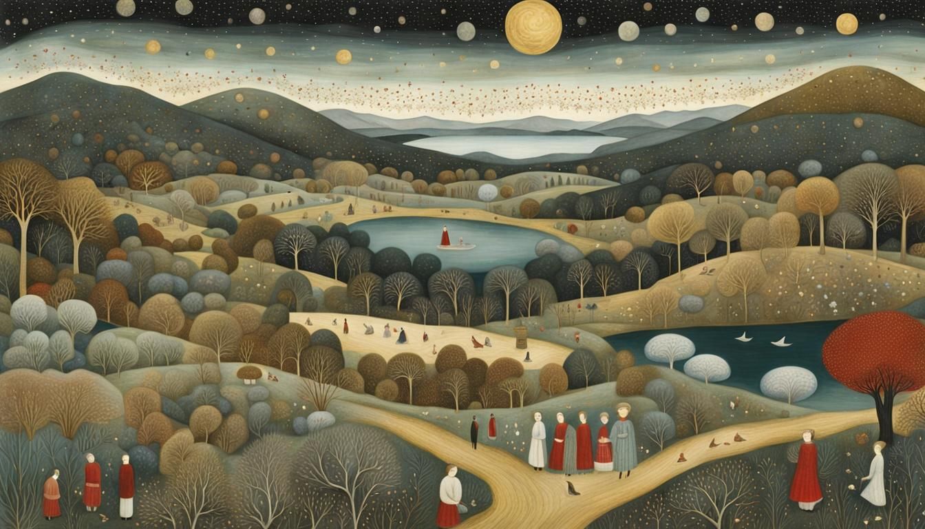 Ethereal Mindscapes: Surreal Intertwined Bodies in Mixed-Med...