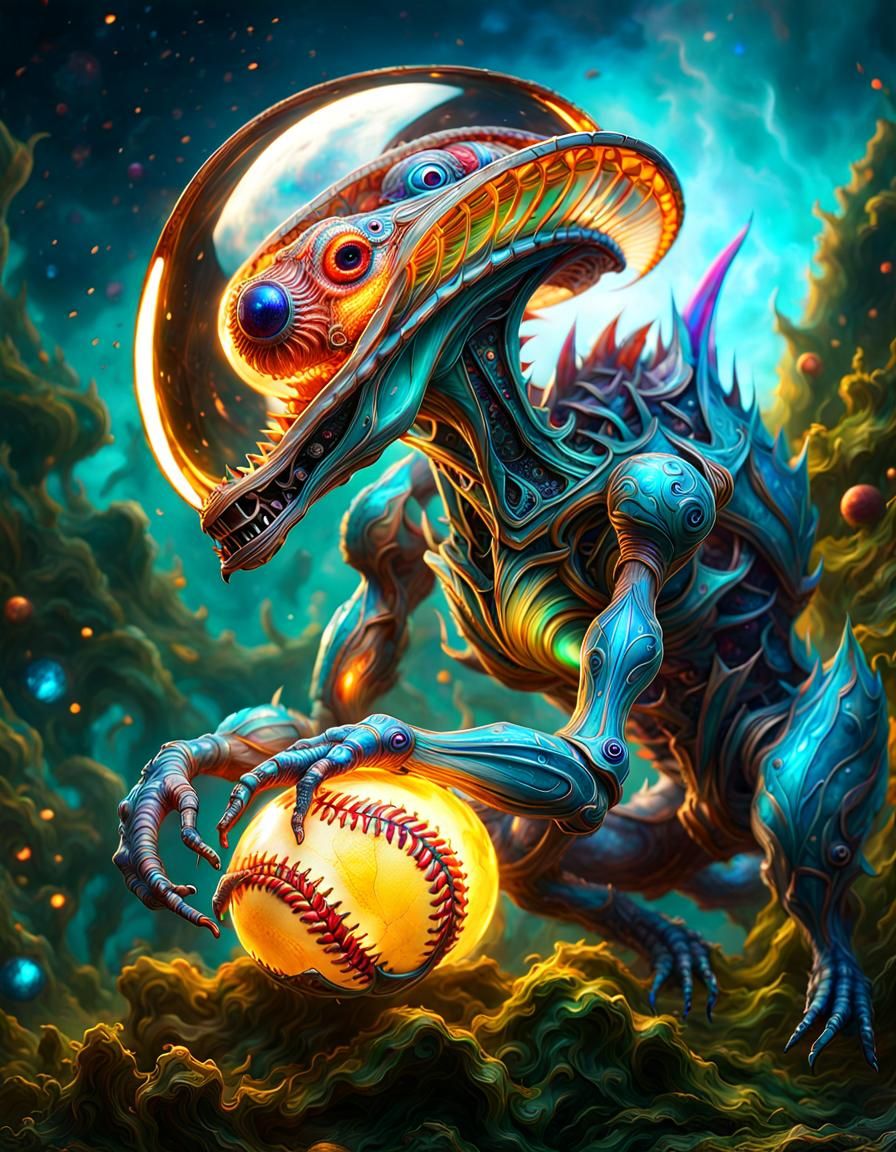 Intergalactic Baseball Alien