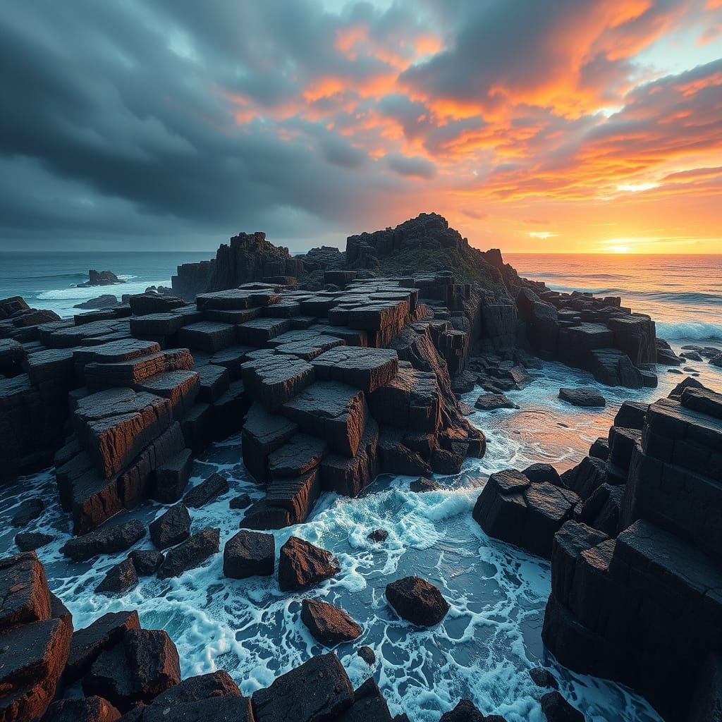 Giant's Causeway: Epic Digital Matte Painting