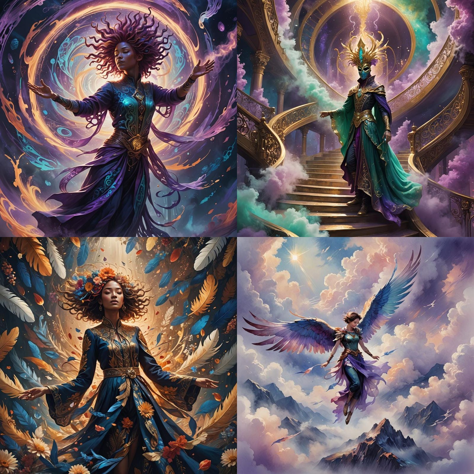 Fantastical Matte Painting in Deep Color, 8k