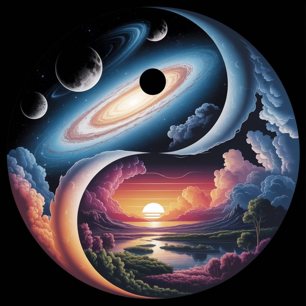 Harmonious Yin-Yang of Cosmic and Earthly Elements