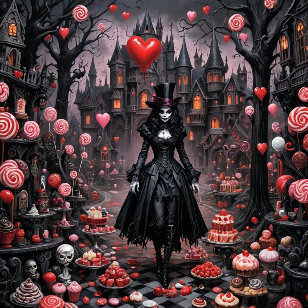 Sinister Gothic Valentine Candy Land