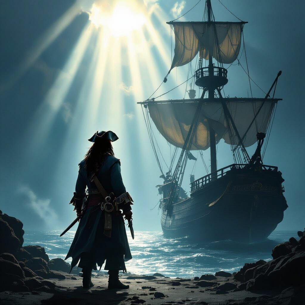 Jack Sparrow Before Black Pearl with Ethereal Aura