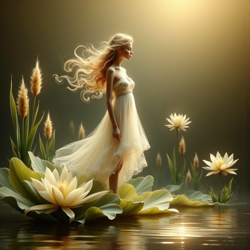 Ethereal Magic in Pre-Raphaelite Beauty