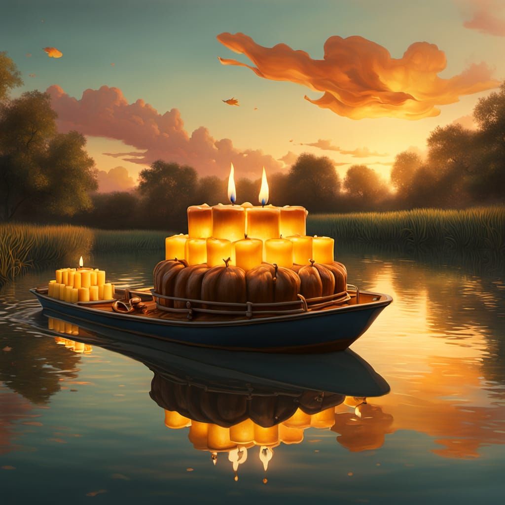 Whimsical Tank on Brioche Boat Glides Across Duck Pond in Wa...