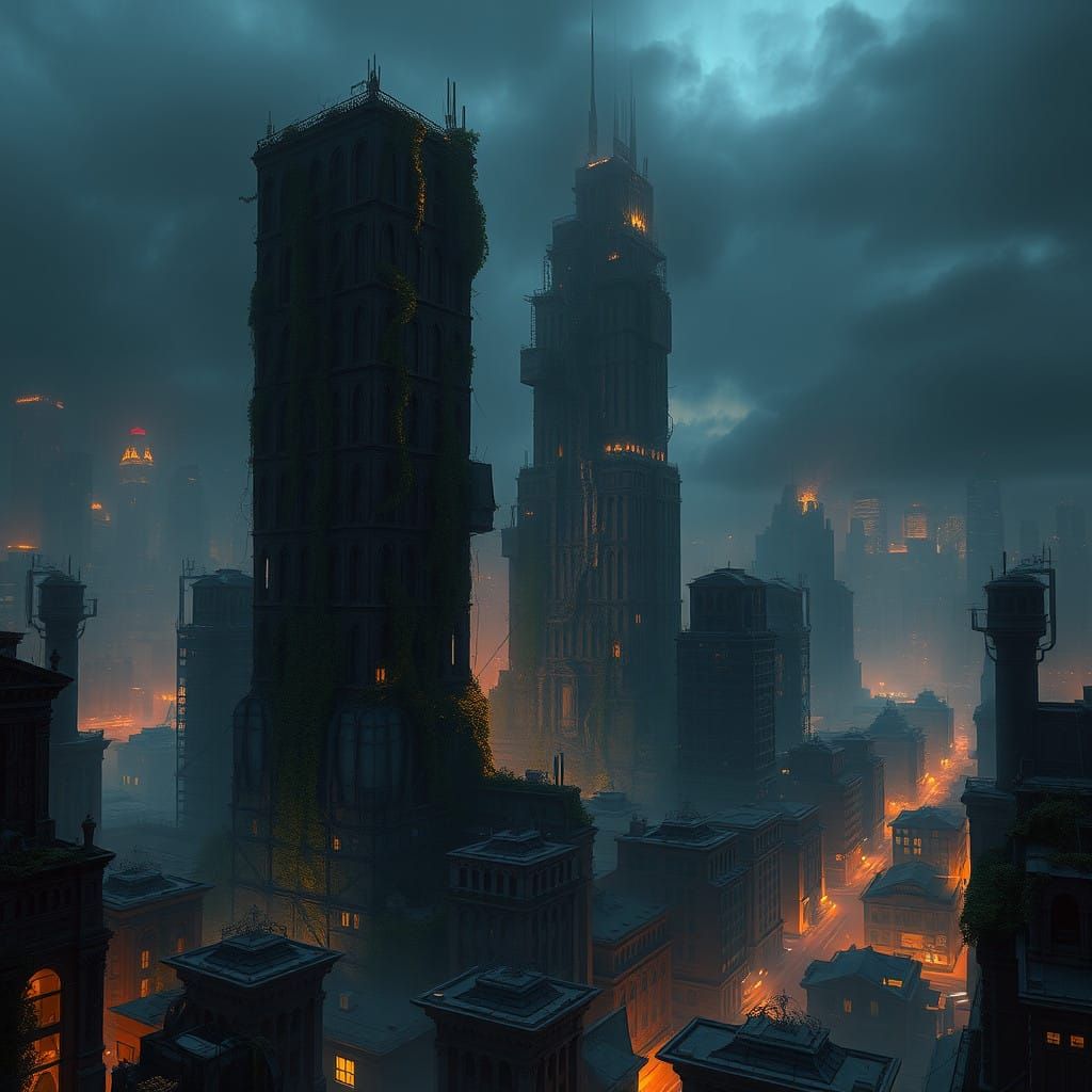 Abandoned City in Eternal Darkness