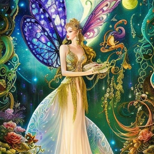 Gilded Moon Fairy Reading: Fairytale Cover Art