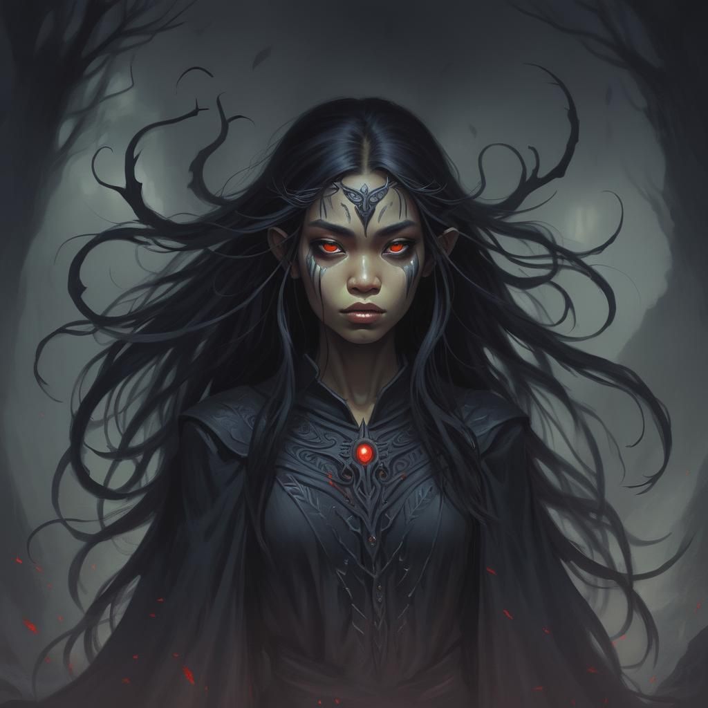 Grimdark Scene in Woodlands School Style