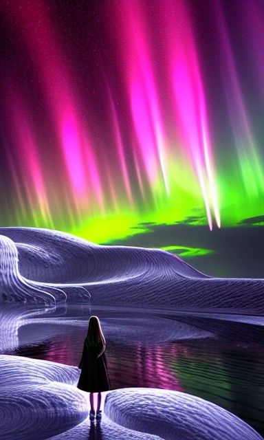 Aurora Borealis: Concept Art of Haunting Loneliness