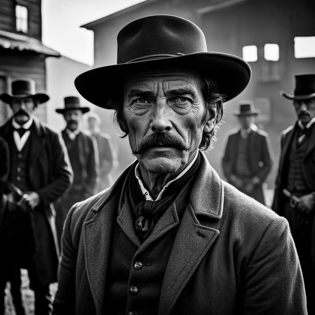 Tense Standoff in 1800s Wild West, Wyatt Earp and Doc Holida...