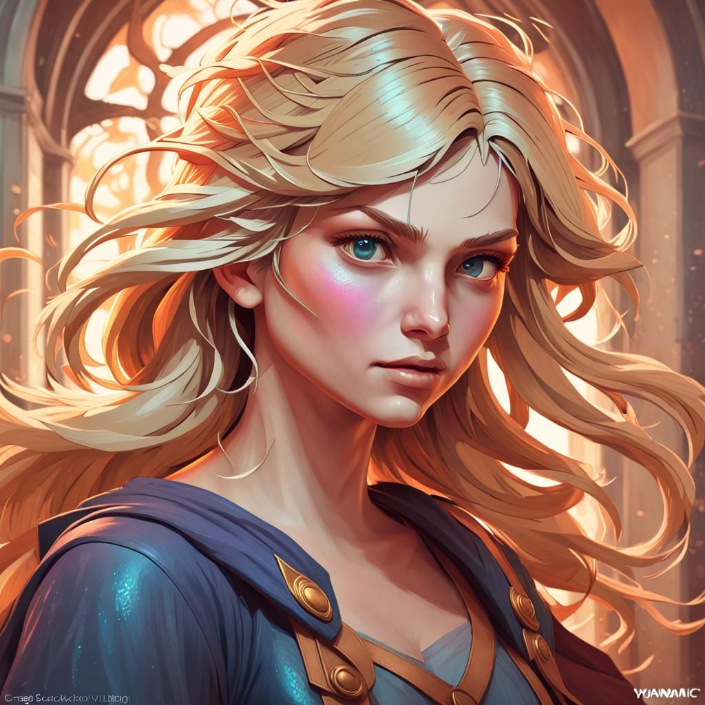 Detailed Portrait with Dynamic Lighting