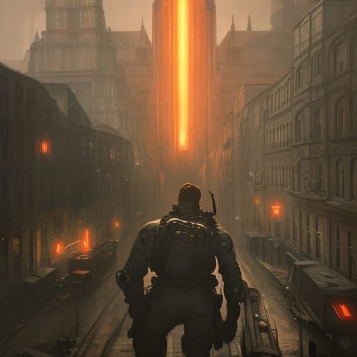 Dark Fantasy Wolfenstein Concept Art in 8k