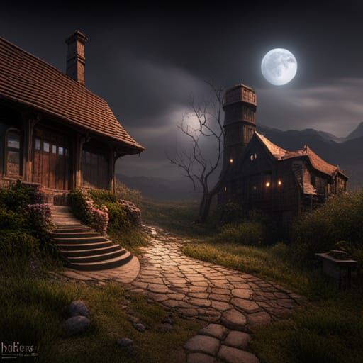 Fantastical Matte Painting in Deep Color