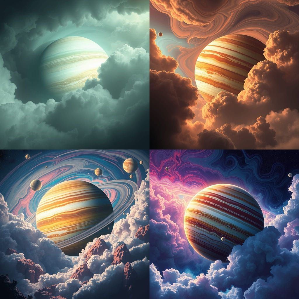 Gas Giant Planet Jupiter in the Cosmos