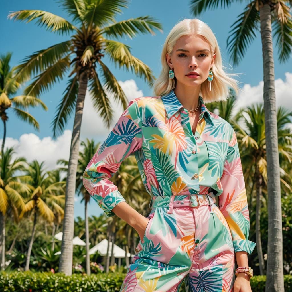 Hyperrealistic 90s Fashion Shoot in Miami