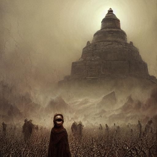Epic Dark Fantasy Horror Landscape