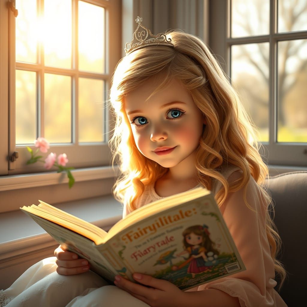 Golden Goddess of Whimsy in Springtime Serenity