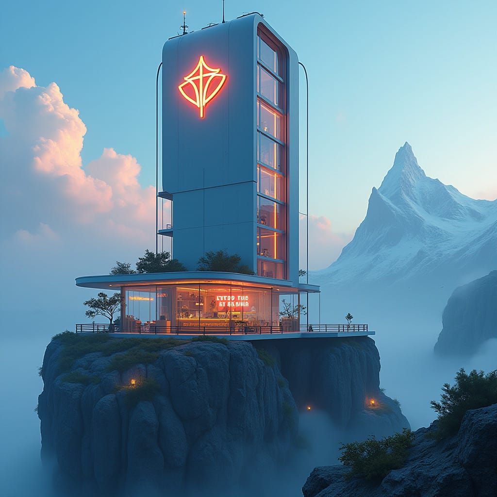 Futuristic Wizard's Tower Transformed into Silicon Valley Te...