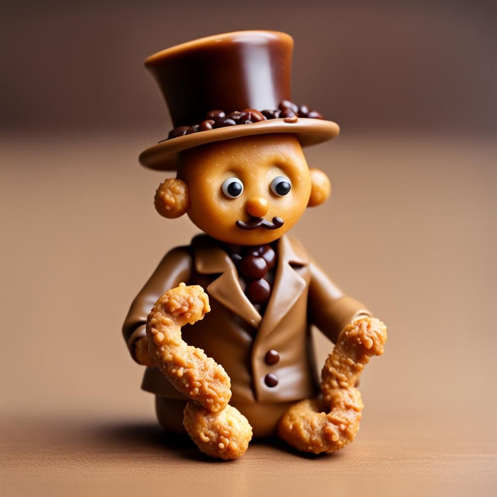 Pretzel Man in a Bar, Raisin Eyes