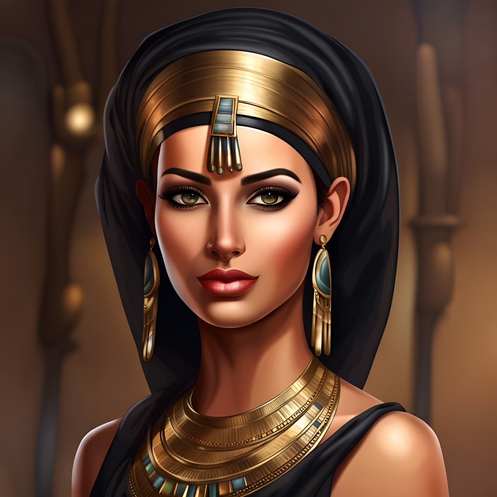 Realistic Image of a Modern Egyptian Woman