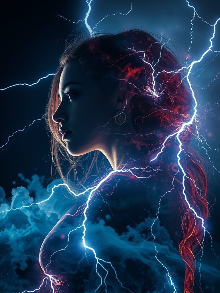 Goddess of Thunder in Cosmic Darkness