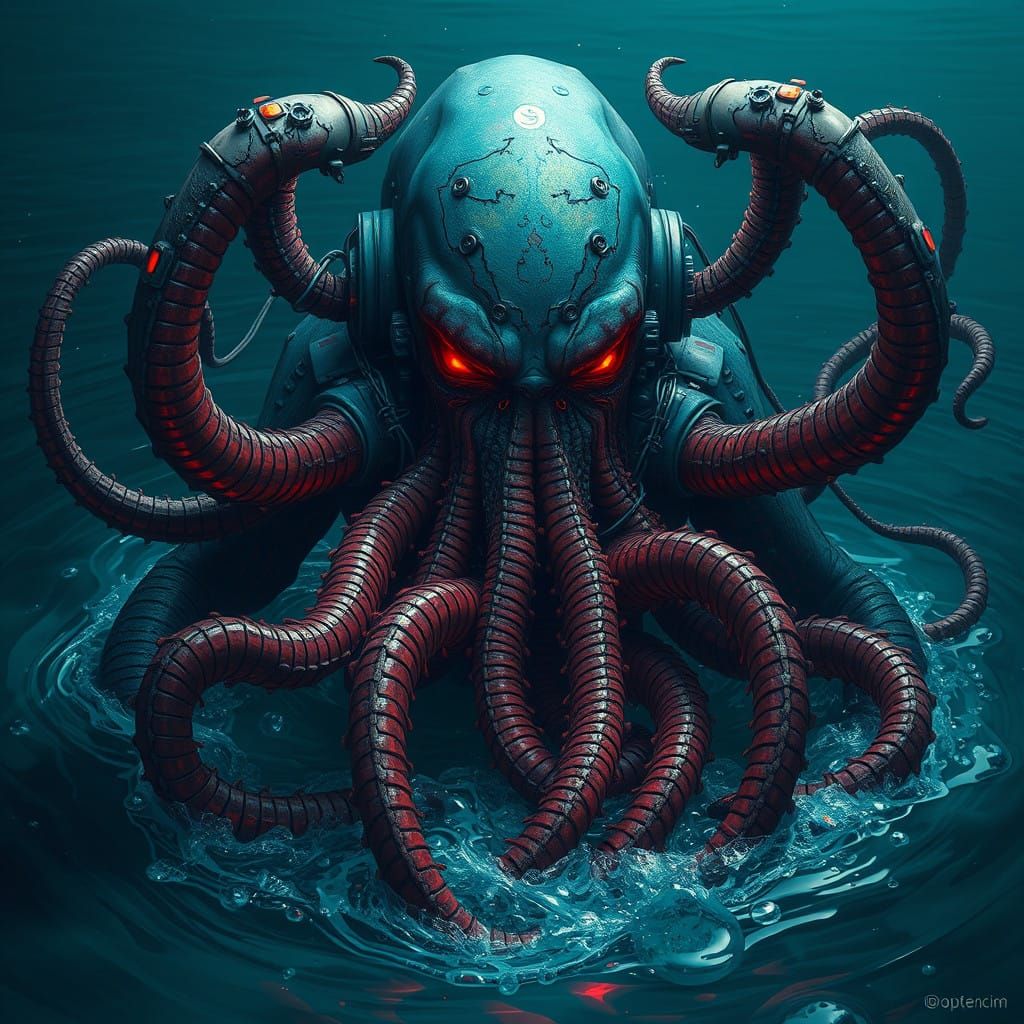 Cybernetic Cthulhu Awakens from Dark Depths