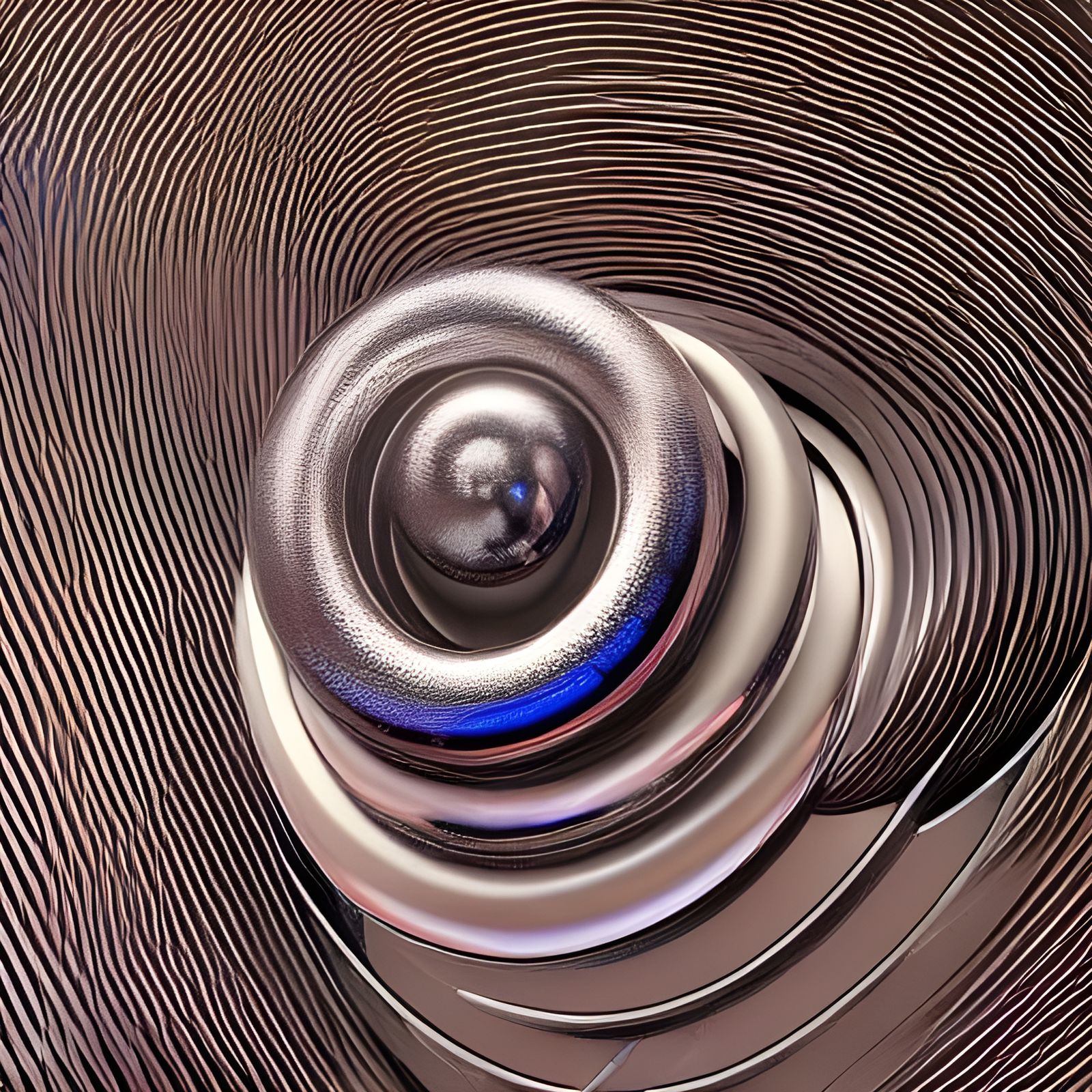 Hybrid Organic Machine with Iridescent Shell