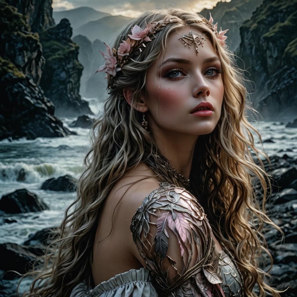 Hyperrealistic Pastel Fairy Portrait in Digital Art Style