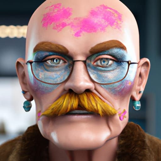 Walter White in Drag: Detailed Matte Painting