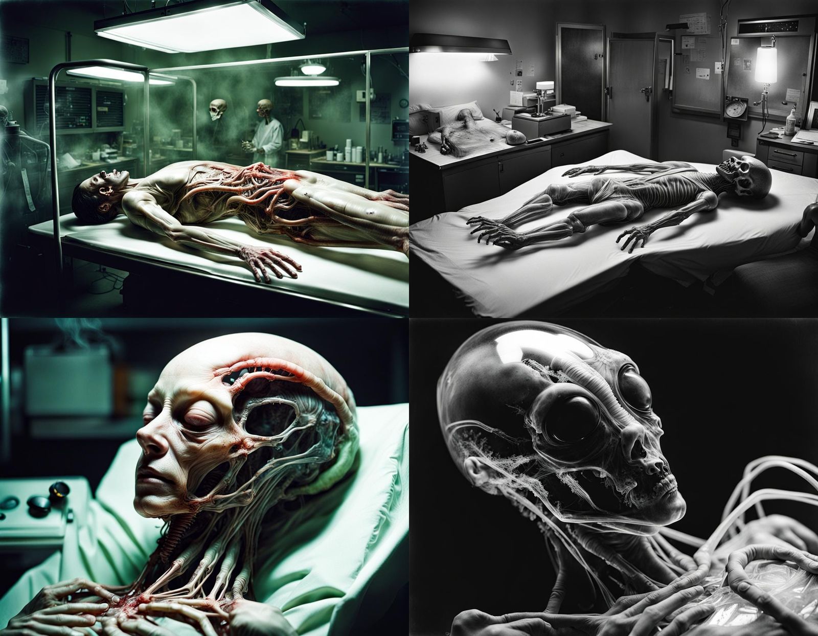 Disturbing Alien Autopsy Photographs Double Exposure