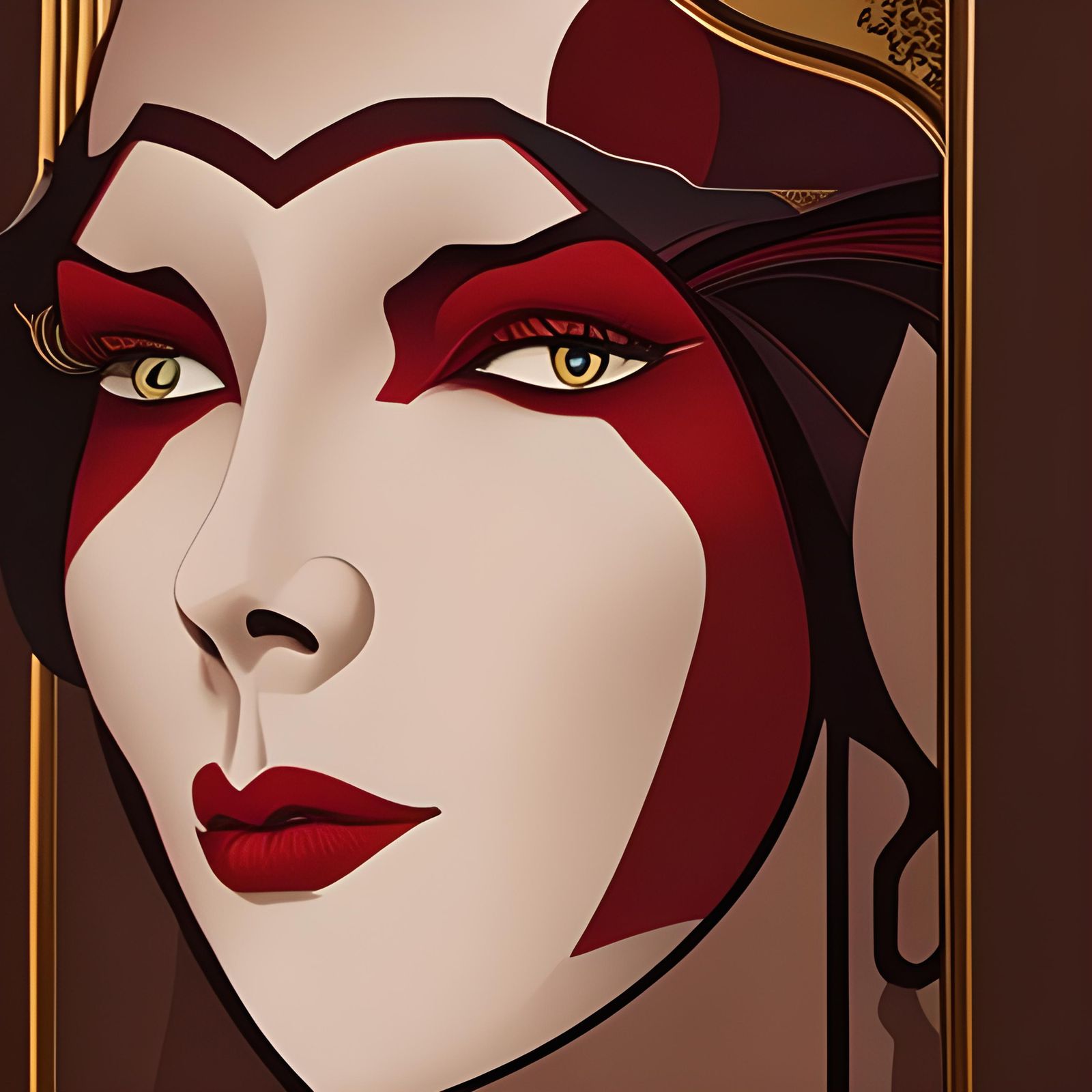 Cyberpunk Goddess in Dark Realism