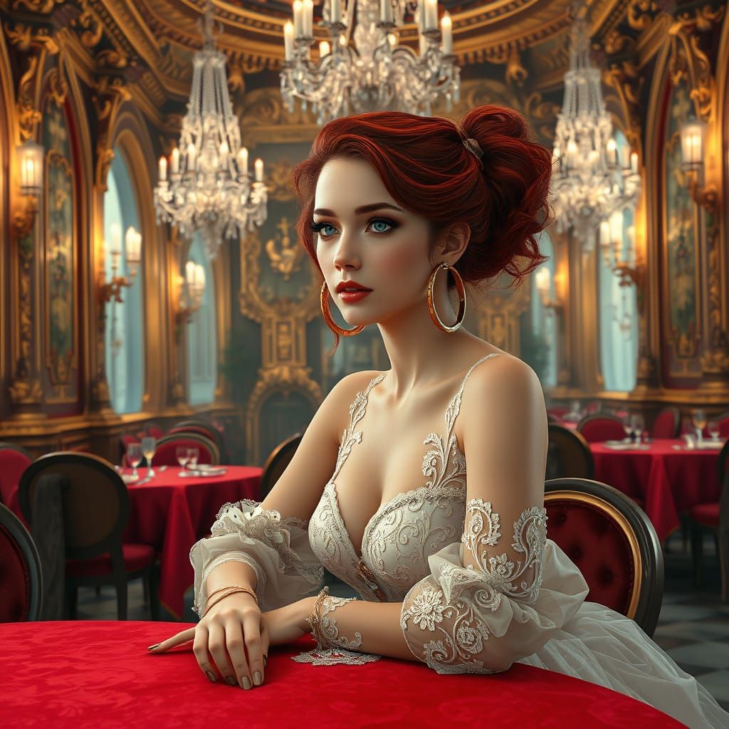 Enchanted Elegance in a Lavish Restaurant