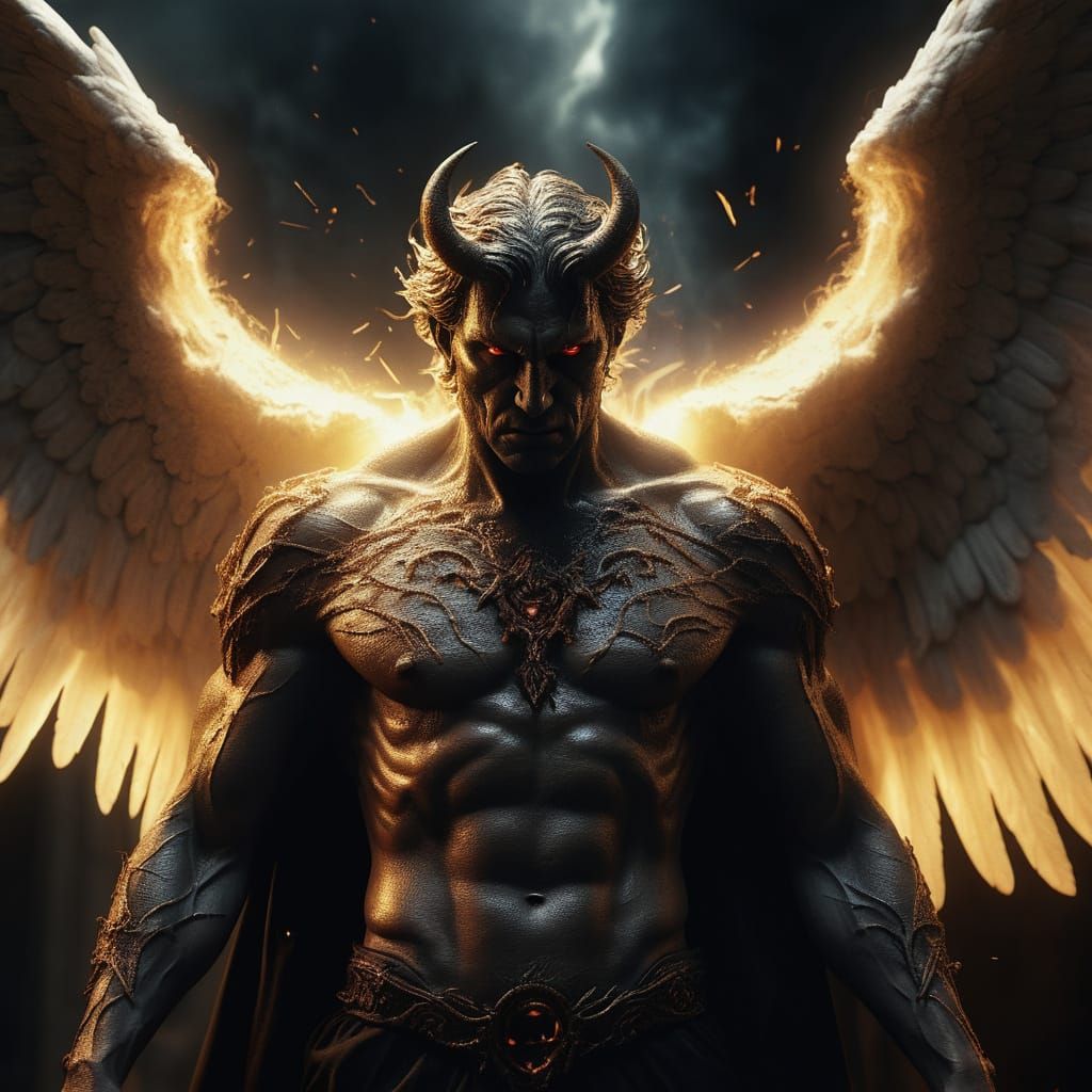 Demon with Angel Wings